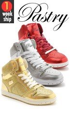 glam pie glitter high top sneaker