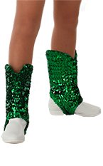 AC1028  sequin short boot covers
