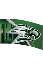 AH2110 hybrid mascot flag 36 x 56"