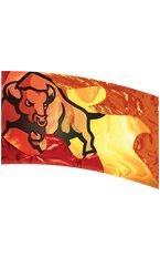 AH2112 hybrid mascot flag 36 x 56"