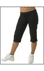 junior raw edge capri pants