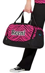 zebra duffle bag