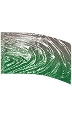 FL2505 shaded metallic lame arc flag green 36 x 56"
