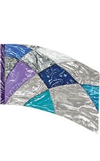 FL2576 crystal glass/ lame flag 36 x 56"