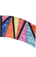 FL2579 crystal glass/ lame flag 36 x 56"
