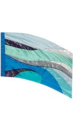FL2580 crystal glass/lame flag 36 x 56"