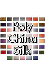 FL4001-9 poly china silk fabric 9 yrds or less