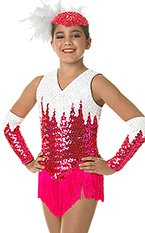 knockout 6 inch fringe skirt