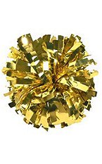 4 inch metallic in stock poms<br> qty 1 each