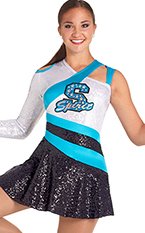 spirit demi dress with one sleeve